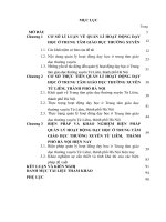 LUẬN văn THẠC sĩ   QUẢN lý HOẠT ĐỘNG dạy học ở TRUNG tâm GIÁO dục THƯỜNG XUYÊN từ LIÊM, THÀNH PHỐ hà nội