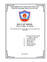 Đặc điểm tâm lý của hoạt động xét xử trong một trường hợp cụ thể