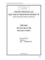 bâì tập kế toán quản trị MBA (bản tiếng việt)
