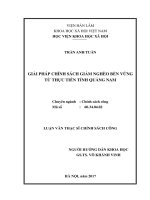 Giải pháp chính sách giảm nghèo bền vững từ thực tiễn tỉnh quảng nam