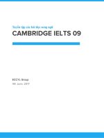 Tuyển tập các bài đọc song ngữ CAMBRIDGE IELTS 9 