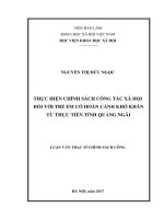 Thực hiện chính sách công tác xã hội đối với trẻ em có hoàn cảnh khó khăn từ thực tiễn tỉnh Quảng Ngãi