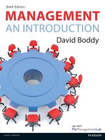 Management an introduction 6th boddy