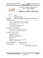 Đồ án tốt nghiệp ĐHTL thiết kế sơ bộ  hồ chứa nước sông bình (đầy đủ)