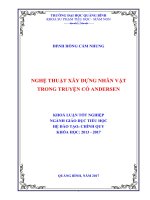 Nghệ thuật xây dựng nhân vật trong truyện cổ Andersen