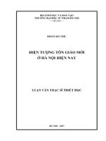Hiện tượng tôn giáo mới ở hà nội hiện nay 