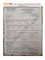 Đề thi thử THPT Quốc gia năm 2017 môn Tiếng Anh trường THPT Chuyên Đại học Sư phạm Hà Nội có đáp án (Lần 3) 