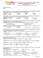 Đề thi thử THPT Quốc gia năm 2017 môn Tiếng Anh trường THPT Chu Văn An, Yên Bái CÓ ĐÁP ÁN (16) 