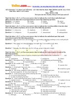 Đề thi thử THPT Quốc gia năm 2017 môn Tiếng Anh có đáp án  Đề 35