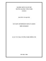 XÂY DỰNG MÔ HÌNH BÁN HÀNG TỰ ĐỘNG TRÊN INTERNET