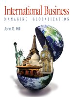International business managing globalization john hill