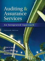 Auditing asurance services an integrated approach 15th arens beasley