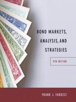 Bond markets analysis and strategy 9th fabozzi