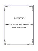 internet với đời sống văn hóa của nhân dân thủ đô