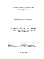 đo lường cấu trúc phụ thuộc giữa các tài sản tài chính và ứng dụng 