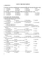 Bài tập thực hành tiếng anh lớp 11 HKII 