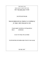 Trách nhiệm dân sự trong vụ án hình sự từ thực tiễn tỉnh Hưng Yên