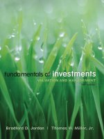 Fundamentals of investment 5th jordan thomas