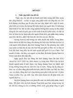 Giải pháp chính sách phát triển du lịch từ thực tiễn tỉnh quảng nam (tt)