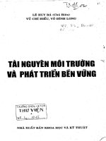 Tài nguyên môi trường và phát triển bền vững 
