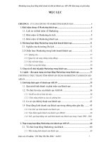 Hoạt động marketing trong chiến lược kinh doanh khách sạn