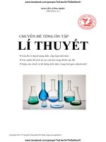 (HOÁ) CHUYÊN ĐỀ TỔNG ÔN TẬP LÍ THUYẾT, NGUYỄN CÔNG KIỆT
