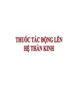 Thuốc tác động lên hệ thần kinh