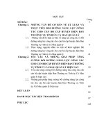 LUẬN văn THẠC sĩ   bồi DƯỠNG NĂNG lực CÔNG tác CHO cán bộ cấp HUYỆN DIỆN BAN THƯỜNG vụ TỈNH ủy cà MAU QUẢN lý HIỆN NAY