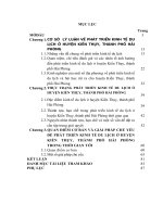 LUẬN văn THẠC sĩ   PHÁT TRIỂN KINH tế DU LỊCH ở HUYỆN KIẾN THỤY, THÀNH PHỐ hải PHÒNG