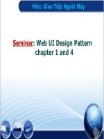 Web UI design pattern chapter 1 and 4 