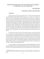 MỨC ĐỘ PHỤ THUỘC VÀO TÀI NGUYÊN RỪNG CỦA NGƯỜI DÂN VÙNG ĐỆM VQG XUÂN SƠN