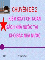 Kiểm soát chi ngân sách tại kho bạc nhà nước 