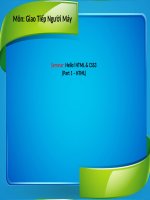 Hello HTML  CSS3 (part 1 – HTML) 