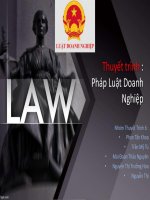 Bài thuyết trình về pháp luật doanh nghiệp 