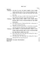 LUẬN văn THẠC sĩ KINH tế CHÍNH TRỊ   PHÁT TRIỂN LÀNG NGHỀ THEO HƯỚNG bền VỮNG ở THÀNH PHỐ hà nội