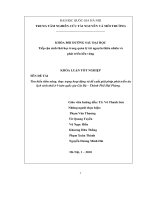 Sức chứa của các vườn quốc gia trong du lịch sinh thái