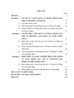 LUẬN văn THẠC sĩ   QUẢN lý HOẠT ĐỘNG dạy học ở TRƯỜNG CAO ĐẲNG AN NINH NHÂN dân i