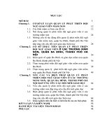 LUẬN văn THẠC sĩ   QUẢN lý PHÁT TRIỂN đội NGŨ GIÁO VIÊN ở các TRƯỜNG mầm NON, QUẬN BA ĐÌNH, THÀNH PHỐ hà nội, đáp ỨNG yêu cầu đổi mới GIÁO dục