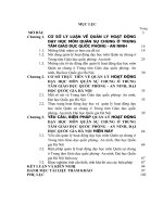 LUẬN văn THẠC sĩ   QUẢN lý HOẠT ĐỘNG dạy học môn QUÂN sự CHUNG tại TRUNG tâm GIÁO dục QUỐC PHÒNG AN NINH, đại học QUỐC GIA hà nội