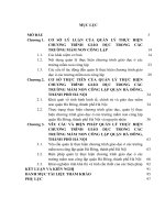 LUẬN văn THẠC sĩ   QUẢN lý THỰC HIỆN CHƯƠNG TRÌNH GIÁO dục ở các TRƯỜNG mầm NON CÔNG lập, QUẬN hà ĐÔNG, THÀNH PHỐ hà nội