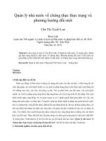 Quản lý nhà nước về chứng thực thực trạng và phương hướng đổi mới