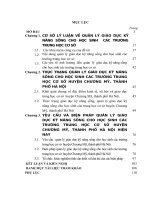 LUẬN văn THẠC sĩ   QUẢN lý GIÁO dục kỹ NĂNG SỐNG CHO học SINH các TRƯỜNG TRUNG học cơ sở HUYỆN CHƯƠNG mỹ, THÀNH PHỐ hà nội