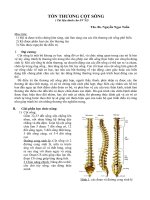 Bài giảng tổn thương cột sống