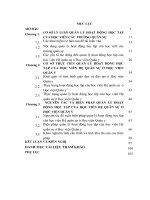 LUẬN văn THẠC sĩ   QUẢN lý HOẠT ĐỘNG học tập của học VIÊN hệ QUÂN sự, học VIỆN QUÂN y