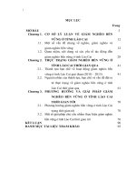 LUẬN văn THẠC sĩ KINH tế CHÍNH TRỊ   GIẢM NGHÈO bền VỮNG ở TỈNH lào CAI