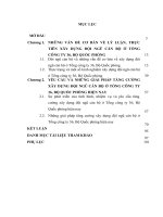 LUẬN văn THẠC sĩ   xây DỰNG đội NGŨ cán bộ ở TỔNG CÔNG TY 36 bộ QUỐC PHÒNG HIỆN NAY