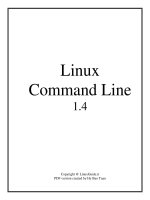 Command line linux  slide linux và phần mềm nguồn mở đính kèm