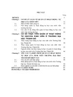 LUẬN văn THẠC sĩ   QUẢN lý HOẠT ĐỘNG tự học của SINH VIÊN đại học THÀNH đô