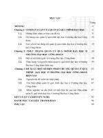 LUẬN văn THẠC sĩ   QUẢN lý QUÁ TRÌNH dạy học ở TRƯỜNG đại học CÔNG đoàn HIỆN NAY