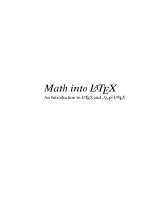Math into L ATEX An Introduction to L ATEX and AMSL ATEX